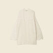 Gilet manches longues ecru femme