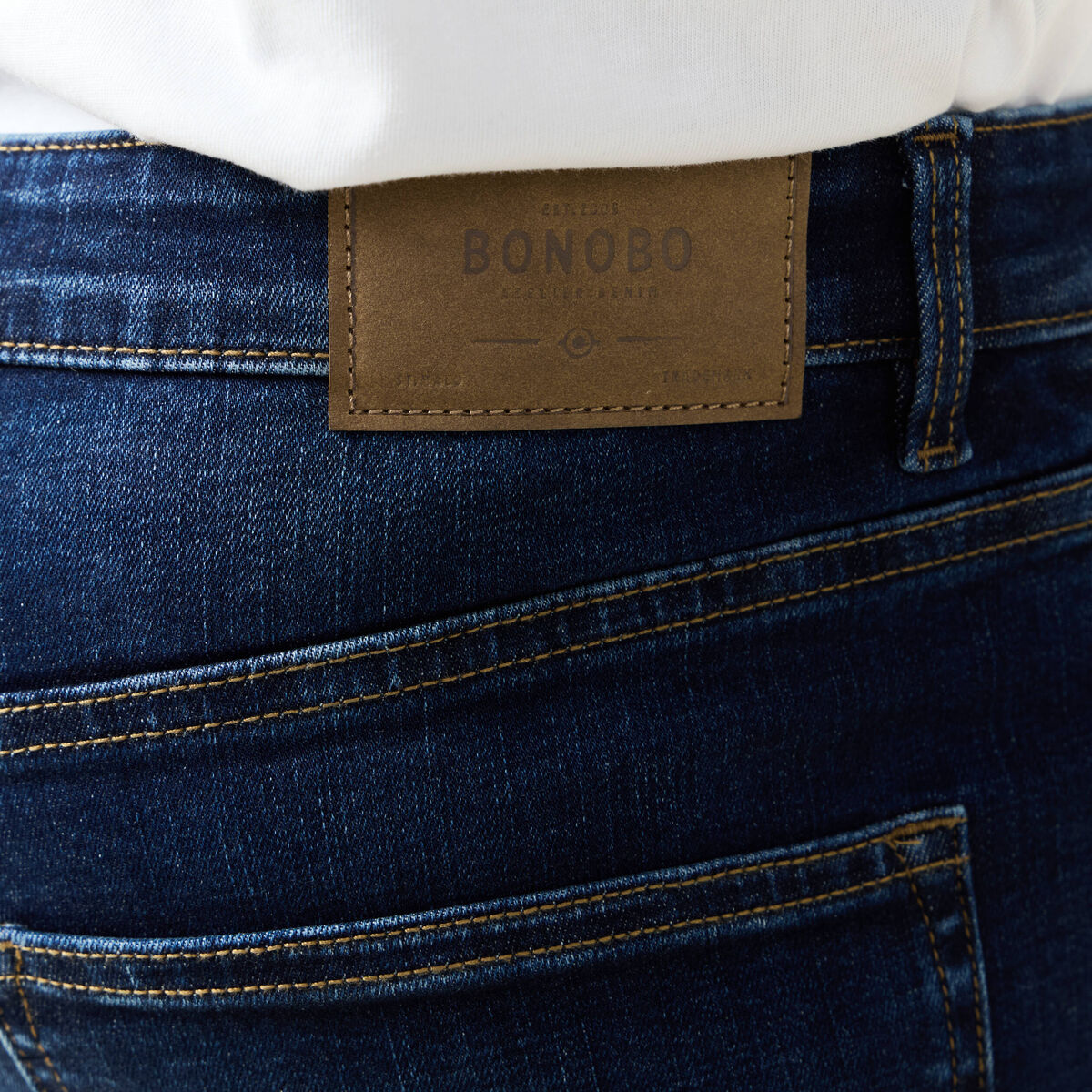 Jeans skinny tapered denim brut homme