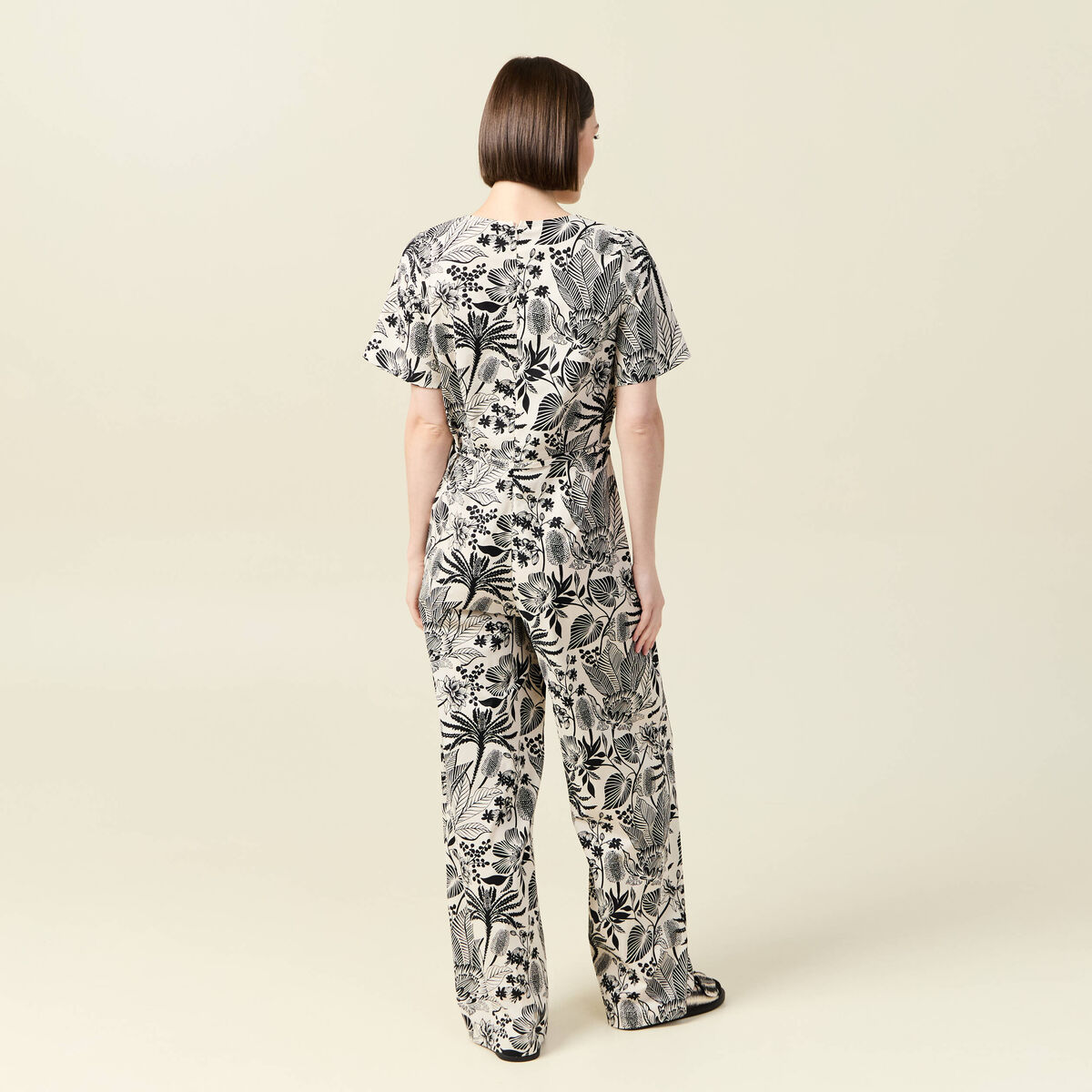 Combinaison pantalon blanc femme