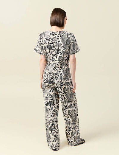 Combinaison pantalon blanc femme