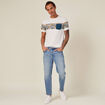 T-shirt manches courtes beige homme