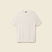T-shirt en coton manches courtes ecru homme