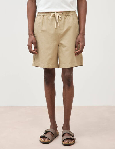 Bermuda vert olive homme