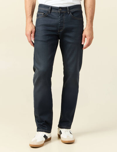 Jeans regular used denim gris homme