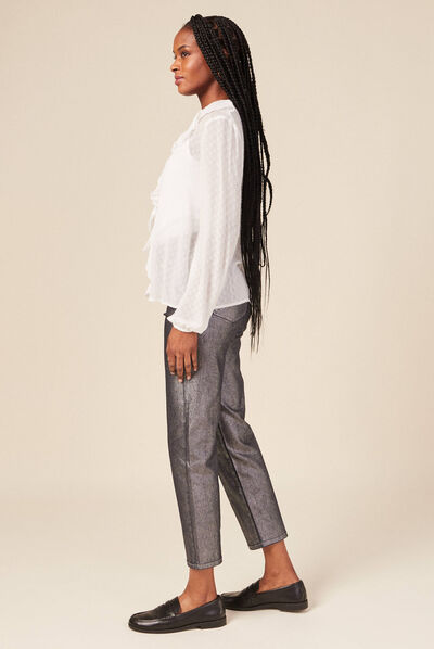 Blouse éco-responsable blanc femme