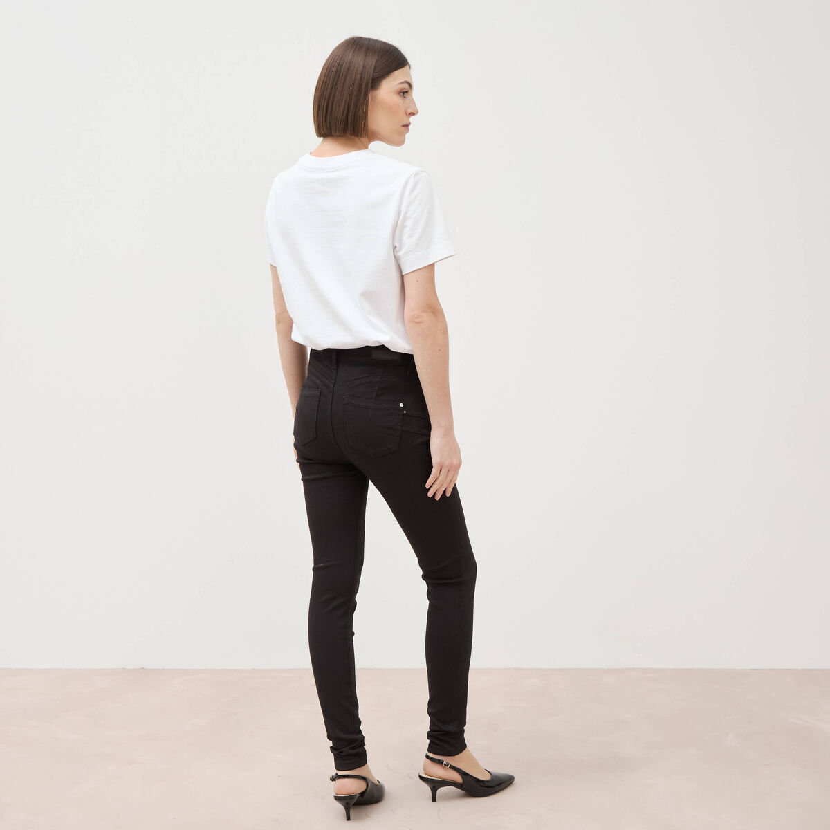 Pantalon Audrey - skinny push up gris fonc&eacute; femme