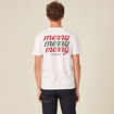 T-shirt manches courtes ecru homme
