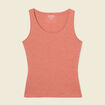 Débardeur femme uni col arrondi Instinct orange femme