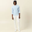 Pull éco-responsable bleu ciel homme