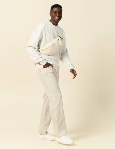 Sweat manches longues gris homme