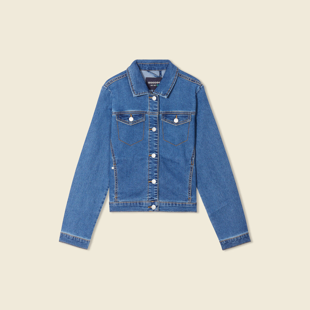 Veste en jean éco-responsable denim stone femme