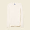 Pull droit manches longues ecru homme