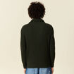 Pull col camionneur vert kaki homme