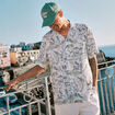 Chemise manches courtes fluide blanc homme