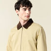 Blouson oversize court beige homme