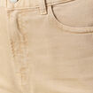 Jeans slouchy taille haute en coton beige femme