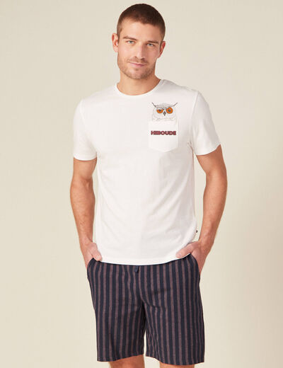 Pyjama éco-responsable ecru homme