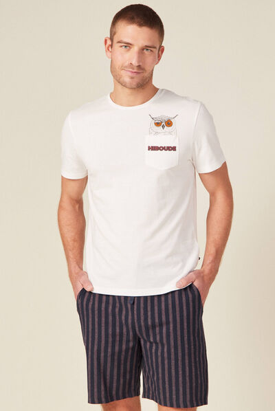 Pyjama éco-responsable ecru homme