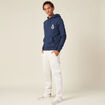 Sweat à capuche bleu marine homme