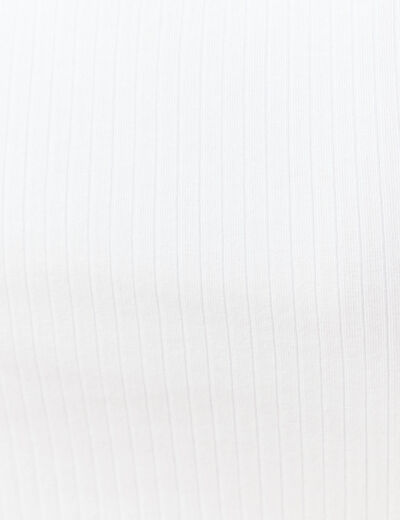 Polo sans manches blanc femme