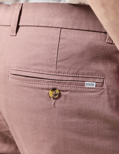Pantalon chino slim vieux rose homme