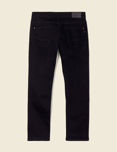 Jeans straight éco-responsable denim noir homme