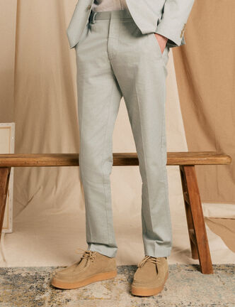 Pantalon chino vert clair homme