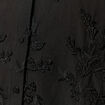 Chemise manches longues broderie coton noir femme