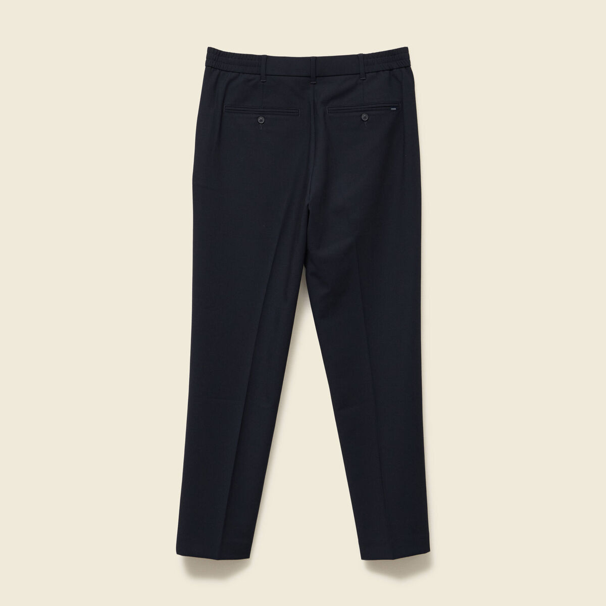 Pantalon droit longueur 32 bleu marine homme