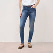 Jeans skinny push-up taille standard denim stone femme