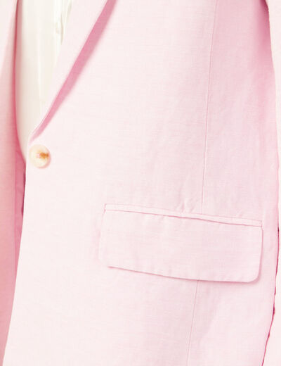Veste blazer éco-responsable rose poudrée femme