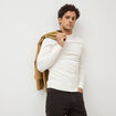 Pull manches longues ecru homme