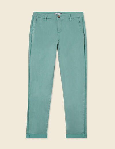 Pantalon chino Instinct vert foncé femme