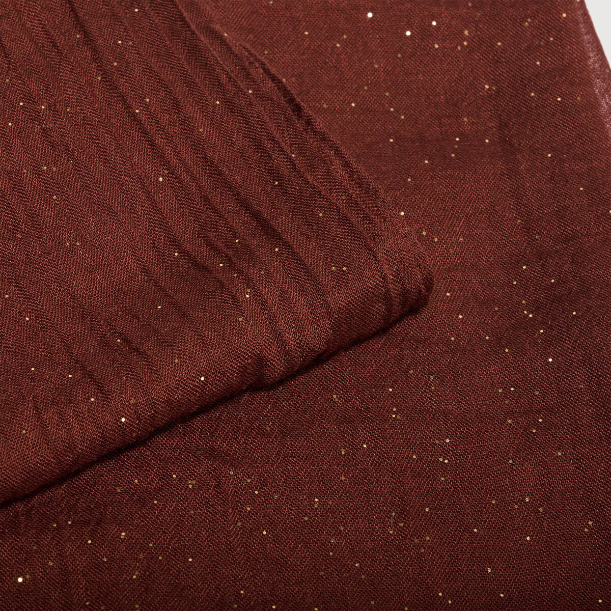 Foulard marron cognac femme