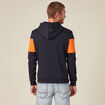 Sweat à capuche bleu marine homme