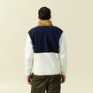 Sweat effet polaire manches longues ecru homme