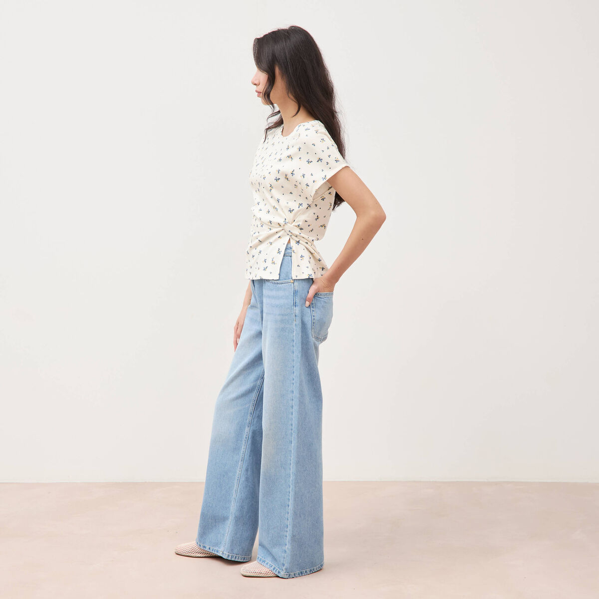 T-shirt en coton blanc femme