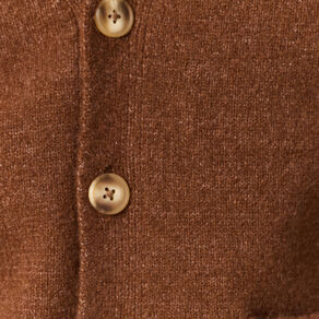 Gilet manches longues marron homme