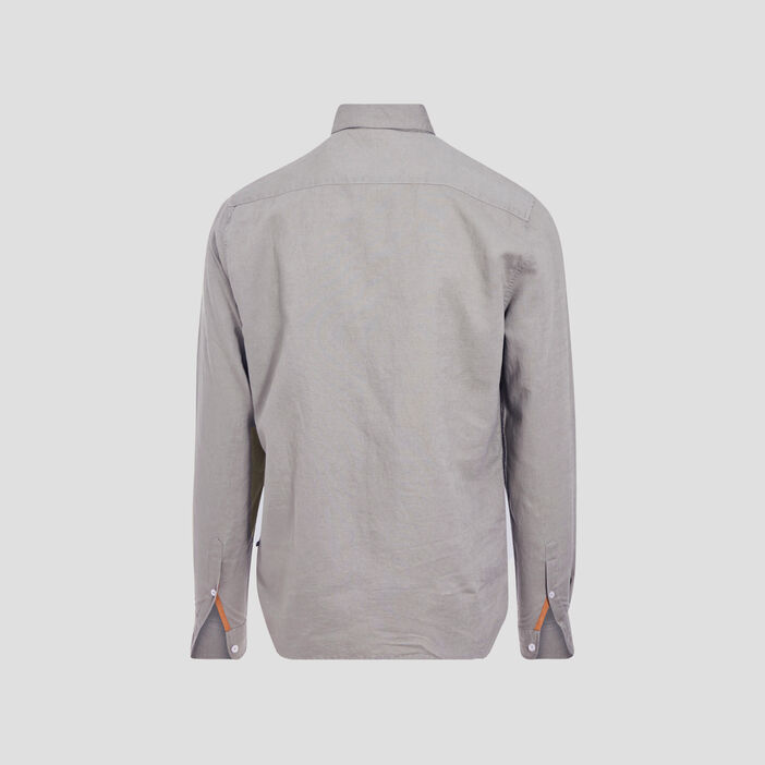 Chemise manches longues vert kaki homme