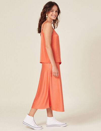 Caraco éco-responsable orange foncé femme