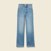 Jeans large taille haute denim stone femme