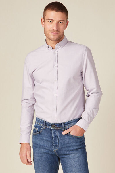 Chemise manches longues parme homme