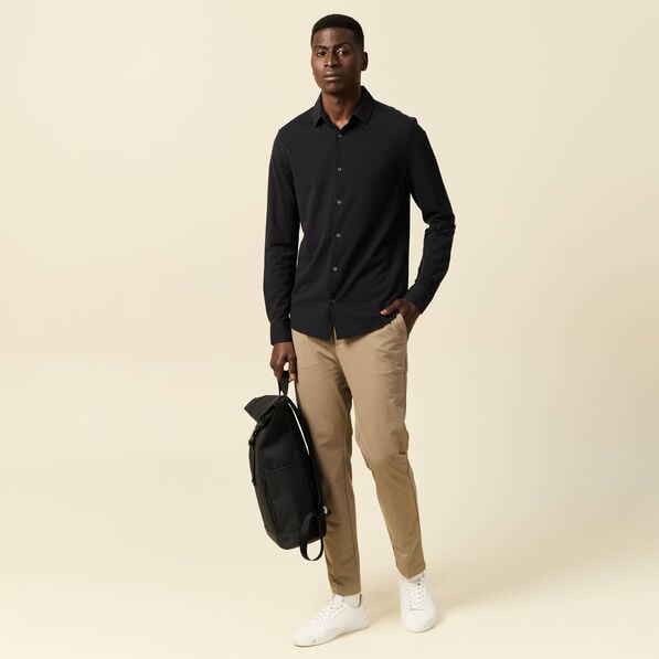 chemise manches longues noir homme Chemise manches longues noir homme