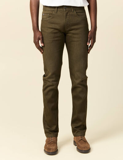 Jeans straight homme taupe homme