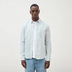 Chemise manches longues col am&eacute;ricain vert clair homme