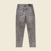 Jeans mom 7/8ème denim snow gris femme