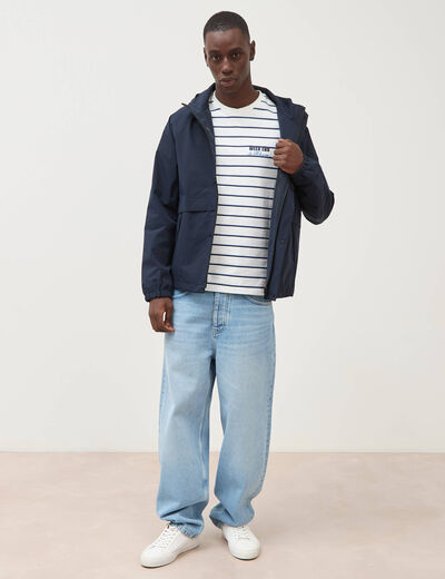 T-shirt en coton ecru homme