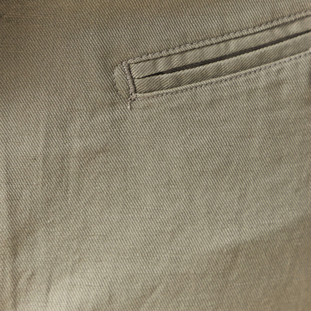 Pantalon chino vert kaki homme