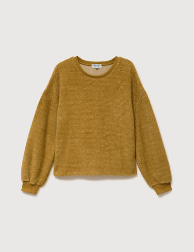 Sweat manches longues camel femme
