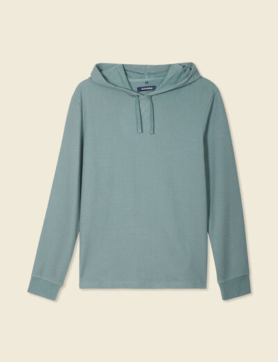 T-shirt à capuche vert foncé homme